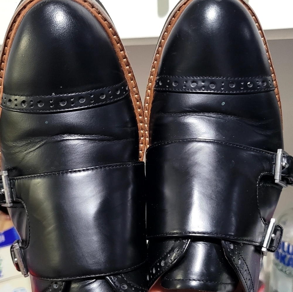 Halogen Black Mara Buckle Loafers Size 8-1/2 - Picture 4 of 7